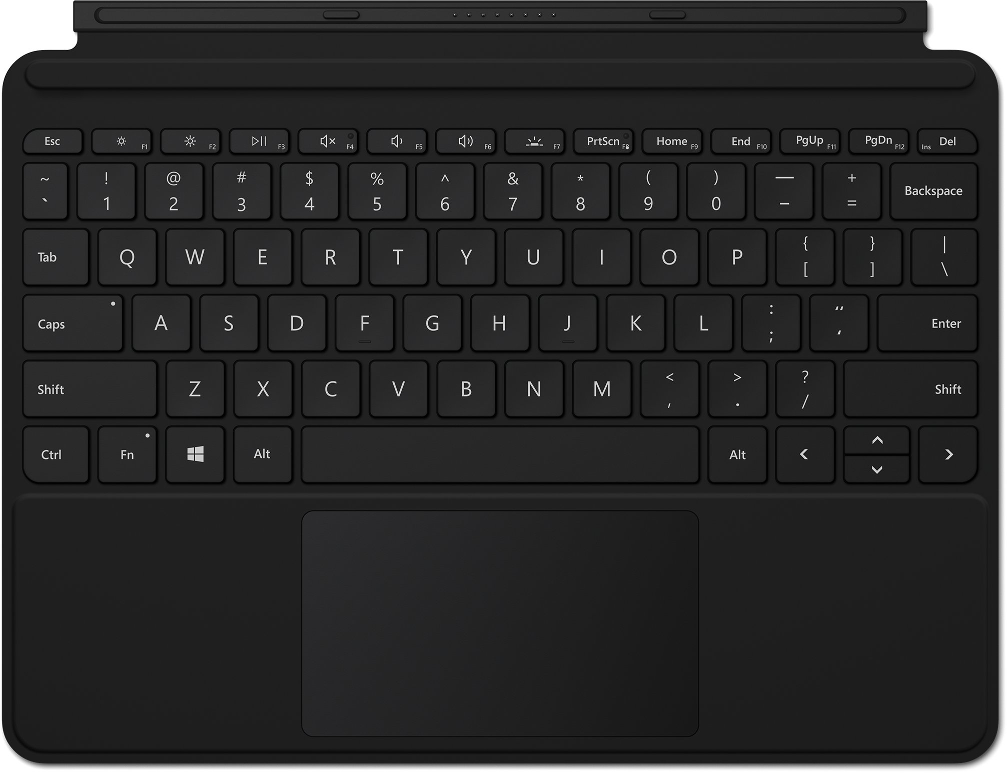 Surface Go Type Cover - QWERTY - Black (Microfibre)