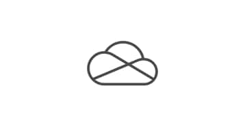 Une icône représentant un nuage. 