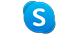 Microsoft Skype logo.