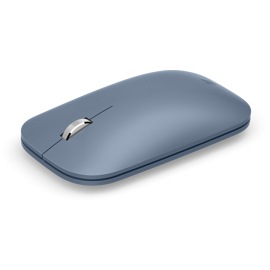 Surface Mobile Mouse i isblå set skråt fra siden.