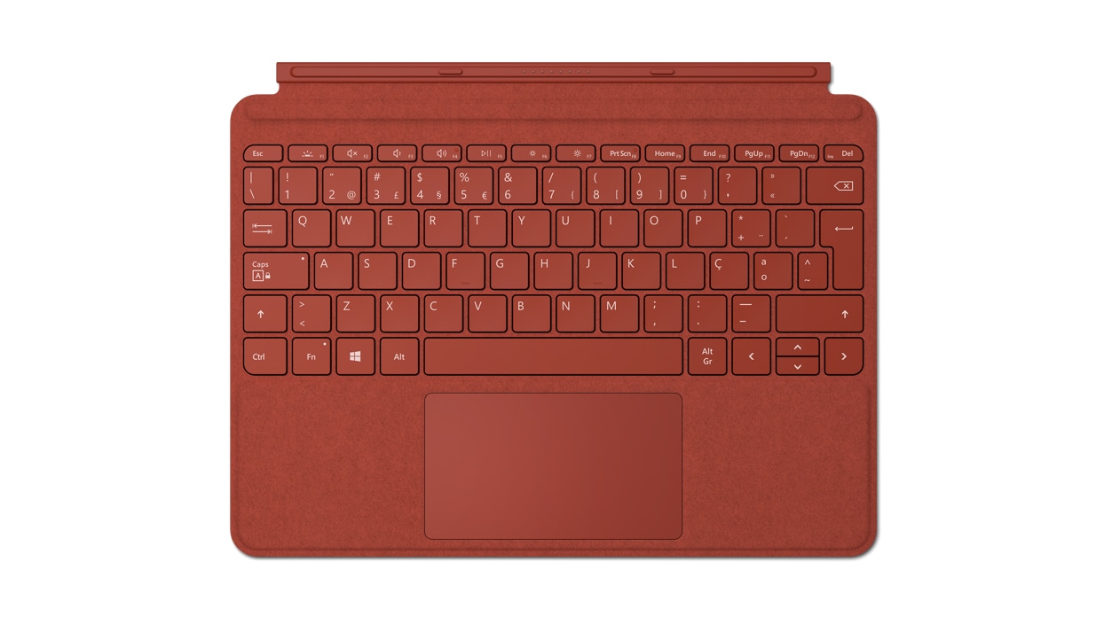 Surface Go Type Cover em vermelho papoila em Alcantara.