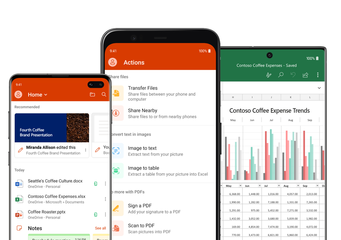 Aplicaciones de Microsoft Office para dispositivos Android | Microsoft 365