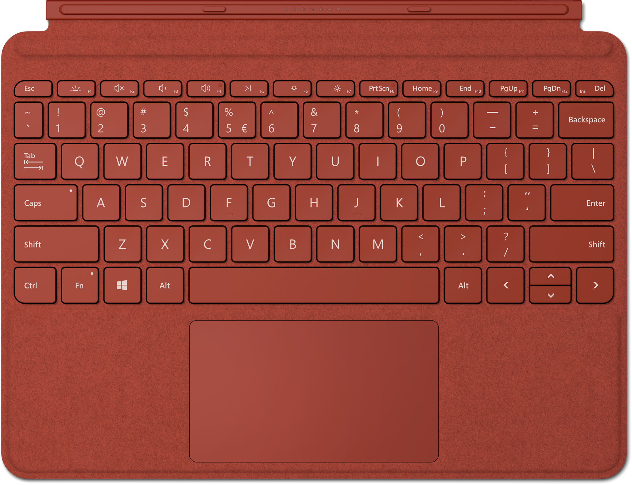 Microsoft Surface Go Type Cover Rood