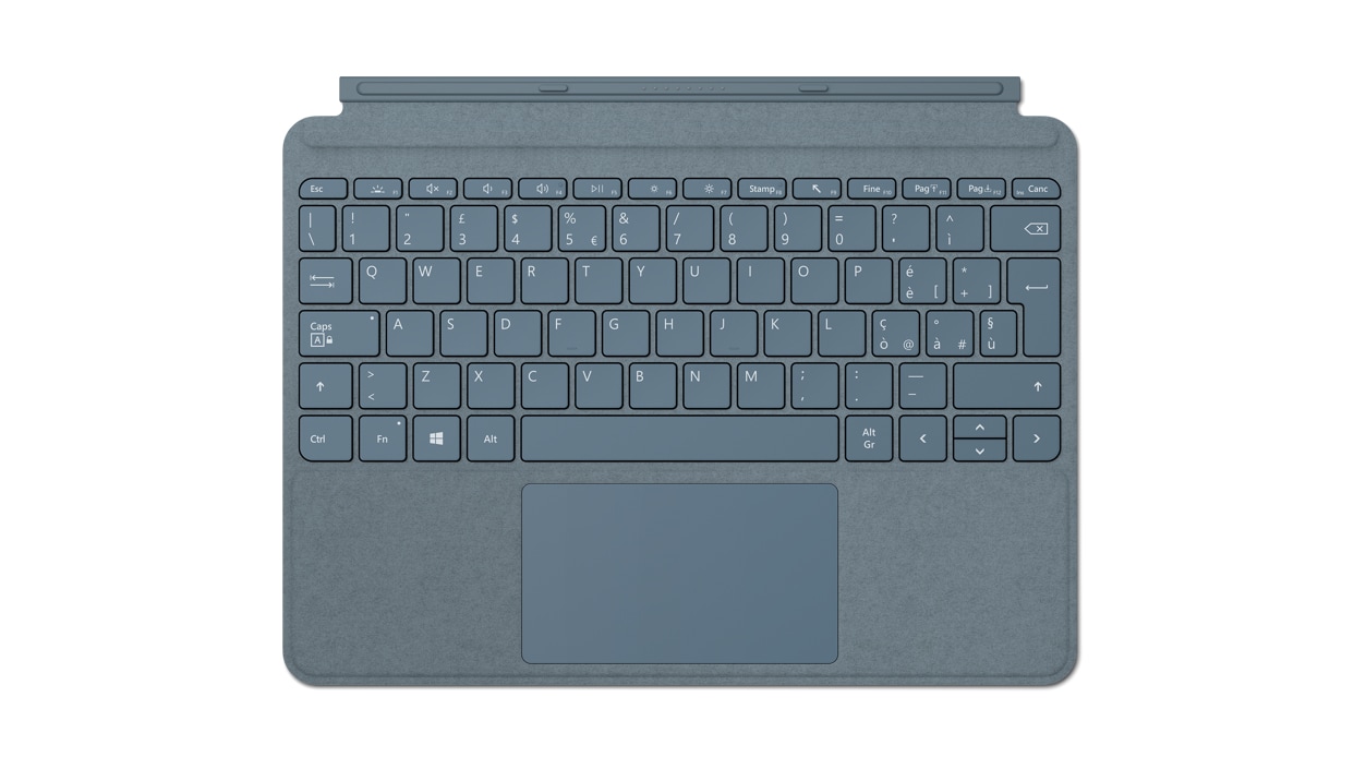Surface Go Type Cover blu ghiaccio.