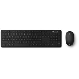 Microsoft Bluetooth Keyboard and Mouse in Matte Black.