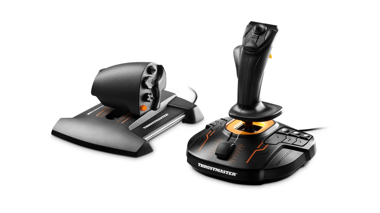 Front right view of Thrustmaster T-16000M FCS HOTAS