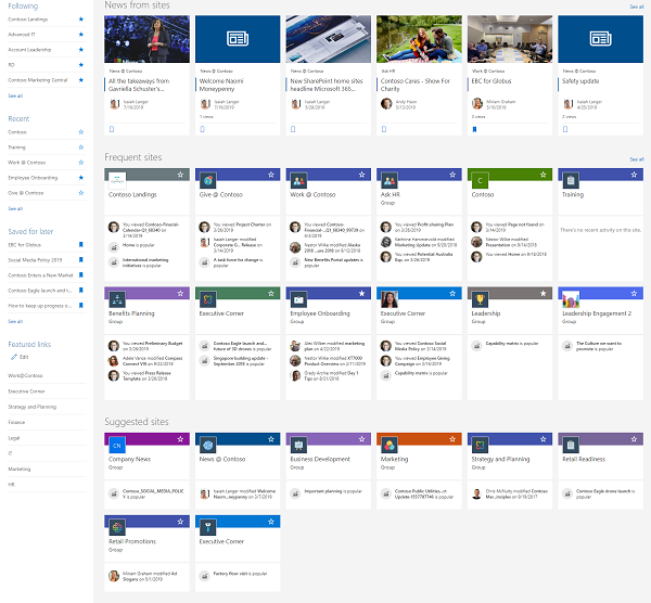 UPDATE: Updated SharePoint start page experience – QuixTec