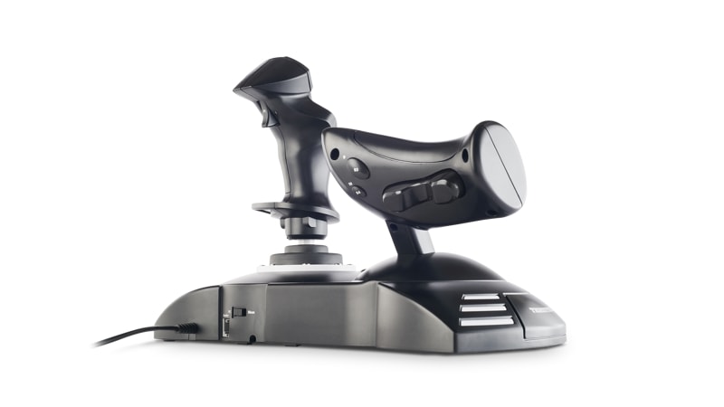 Thrustmaster T-Flight Hotas One angled with throttle in front