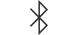 An icon of the Bluetooth symbol.