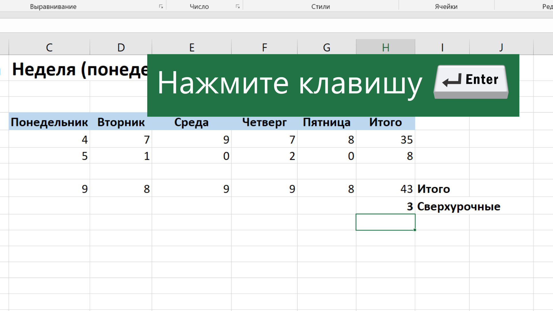 Значение со считанное Excel отличаются от значений со считанных на калькуляторе