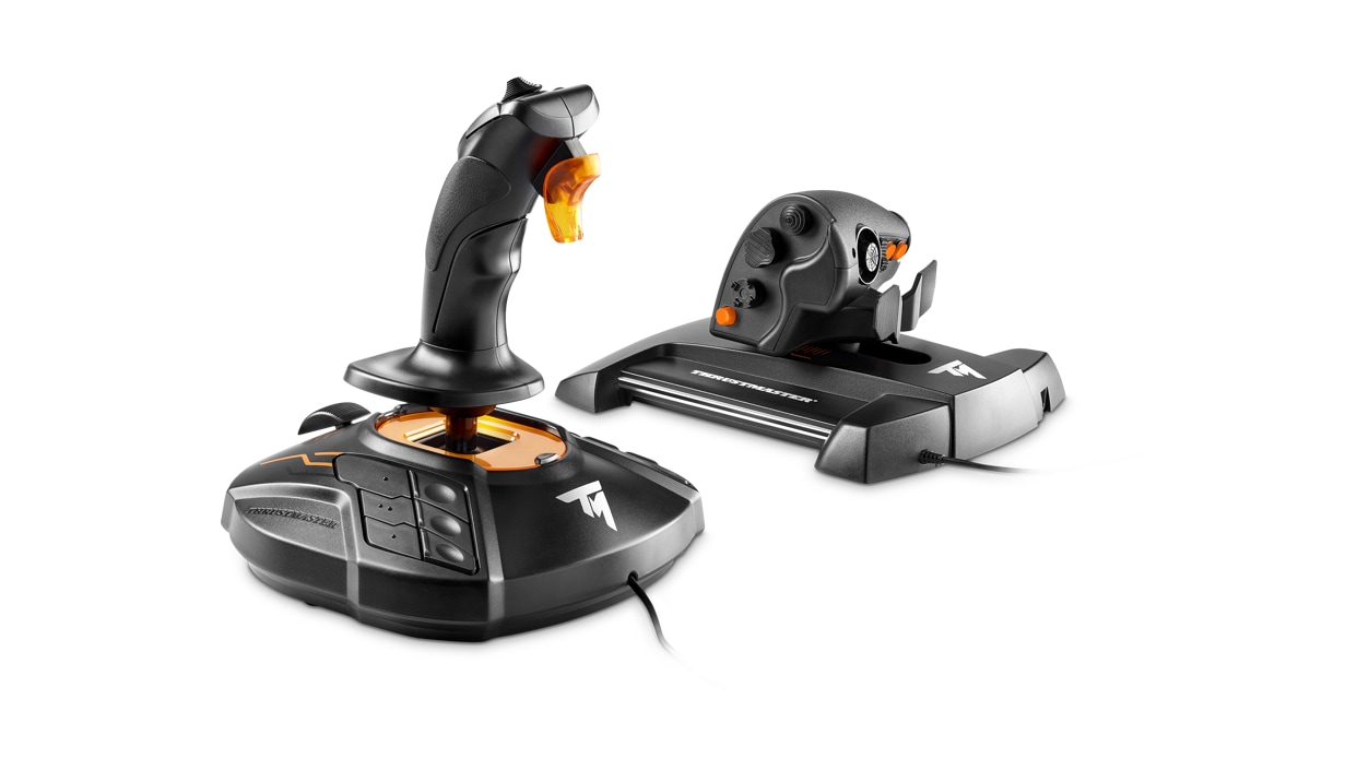 Rear right view of Thrustmaster T-16000M FCS HOTAS