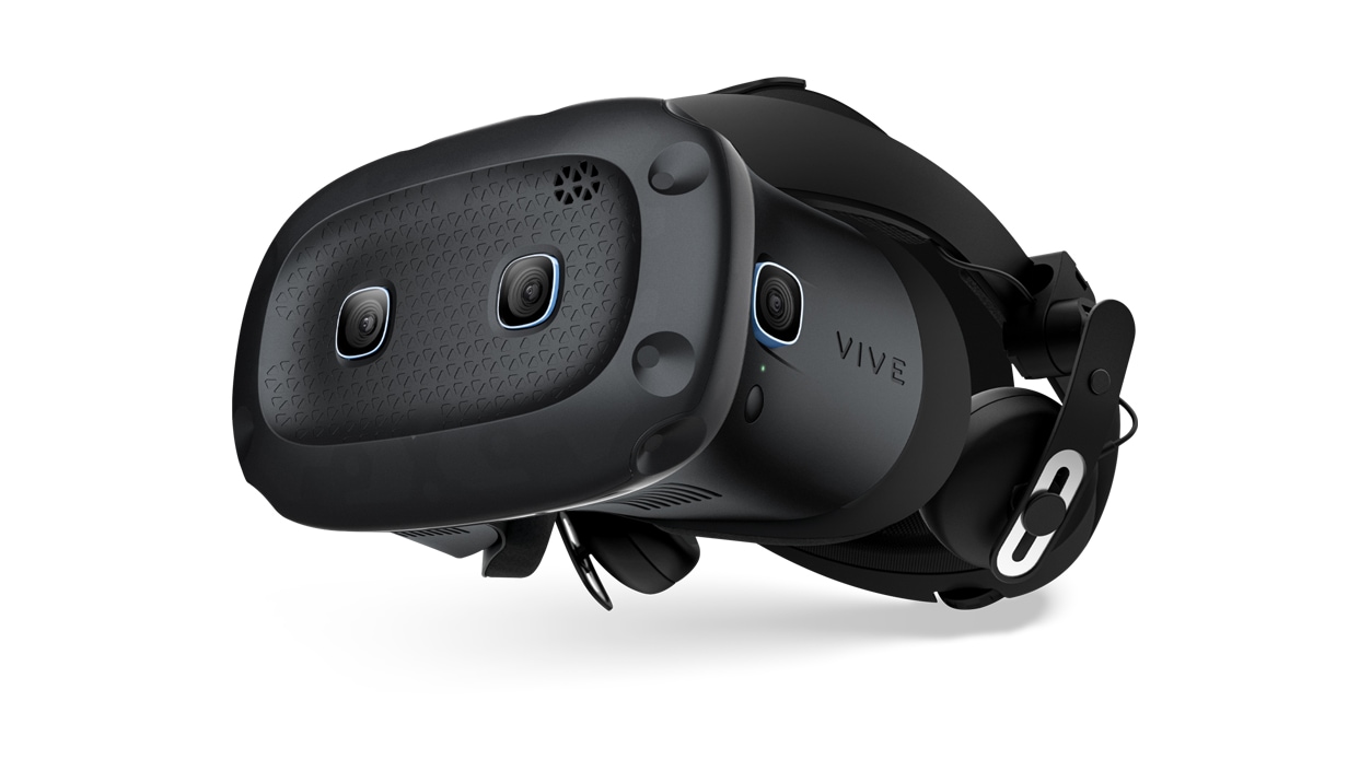 Front Angled view of HTC Vive Cosmos Elite VR System