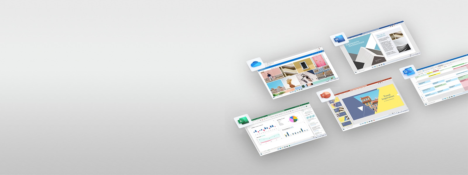 OneDrive と Office アプリケーションのイメージ