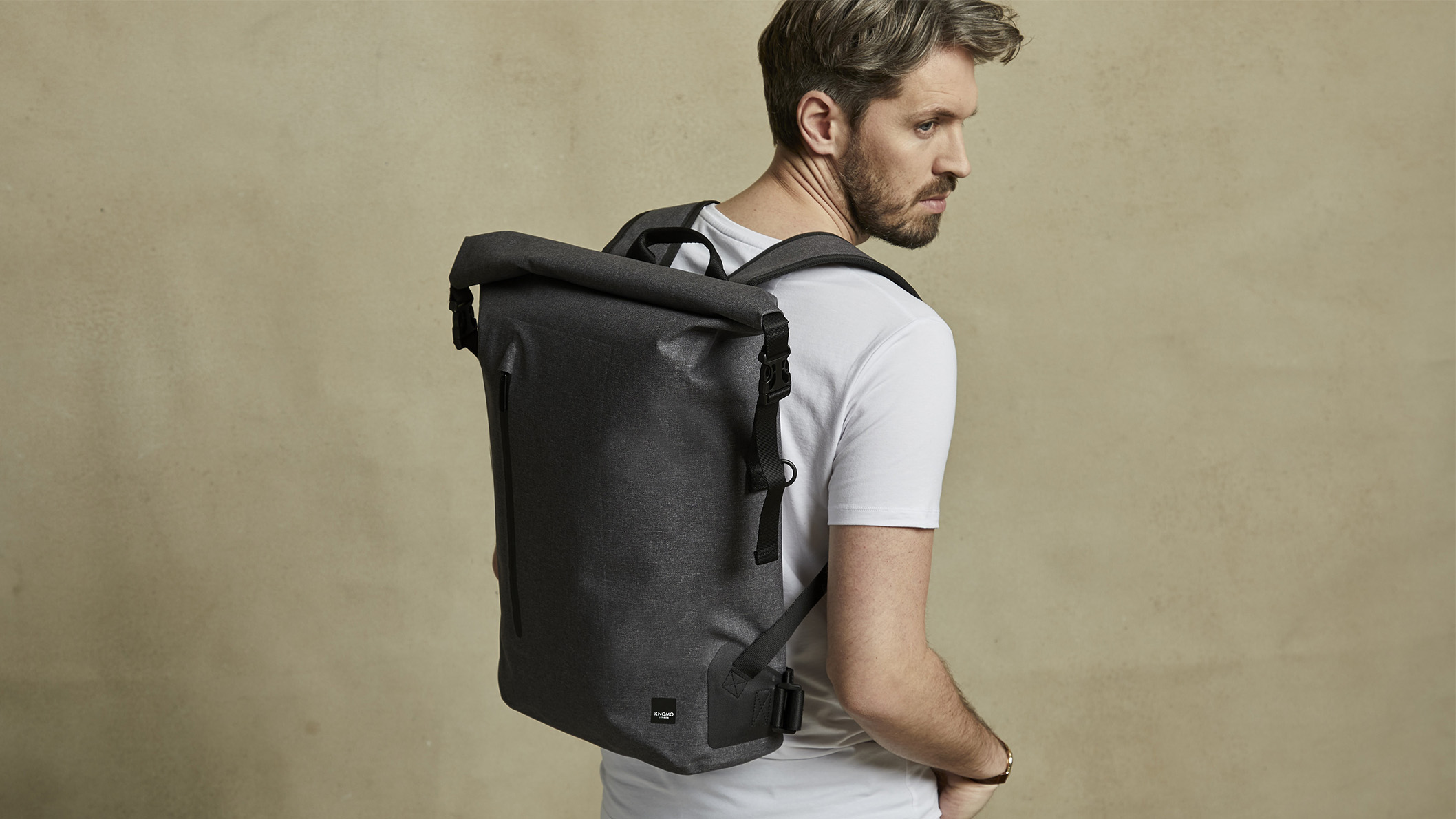 knomo cromwell roll top backpack