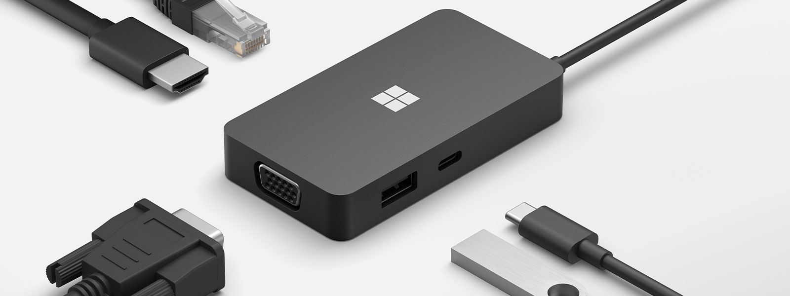 マイクロソフト Surface USB-C トラベル ハブ Microsoft 161-00006
