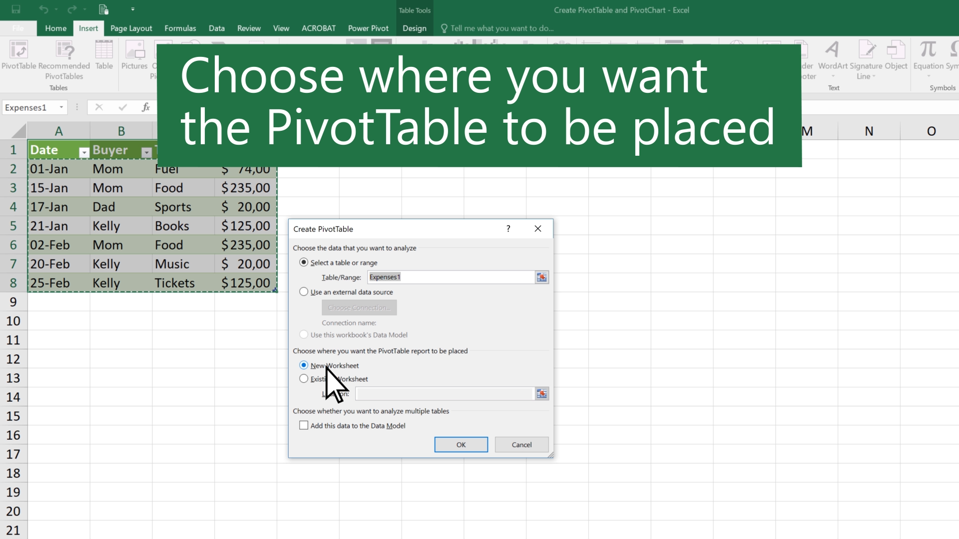 Opprette en pivottabell for å analysere regnearkdata - Støtte for Microsoft