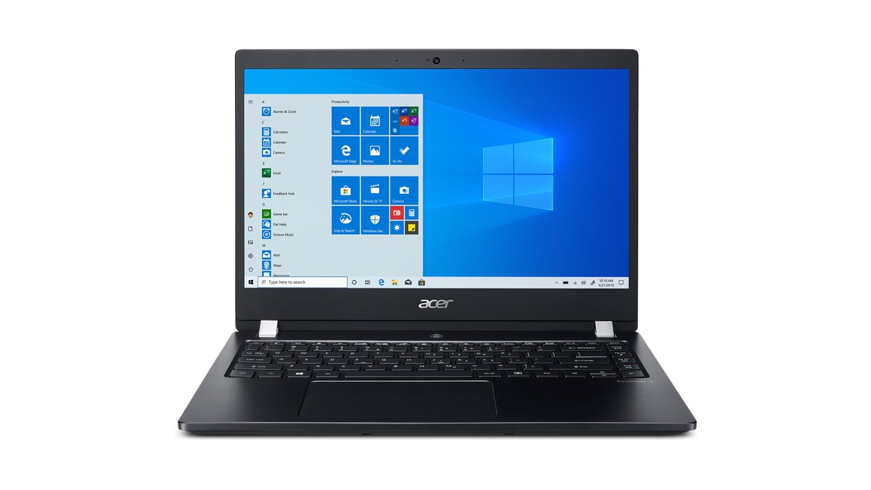 Front view of the Acer Travel Mate X3