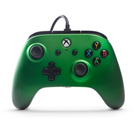 PowerA Enhanced Wired Controller for Xbox One i smaragdgrønt sett forfra