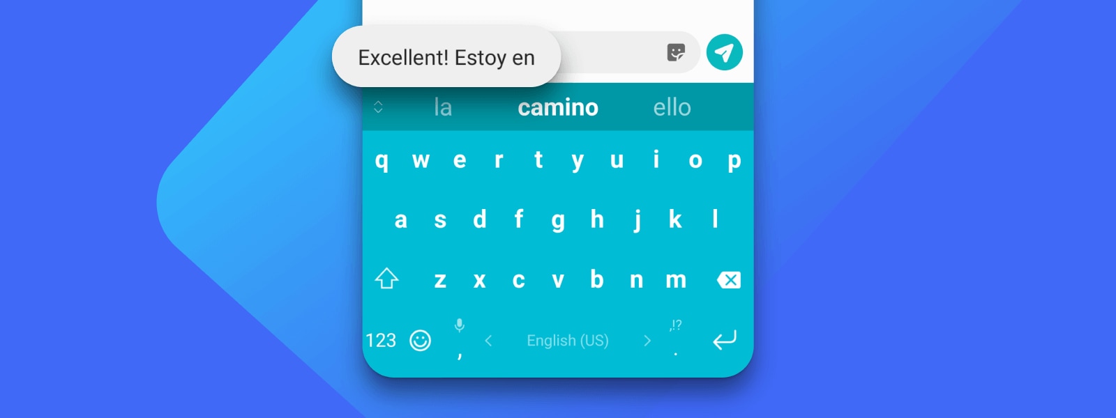 Android using SwiftKey to type in various languages