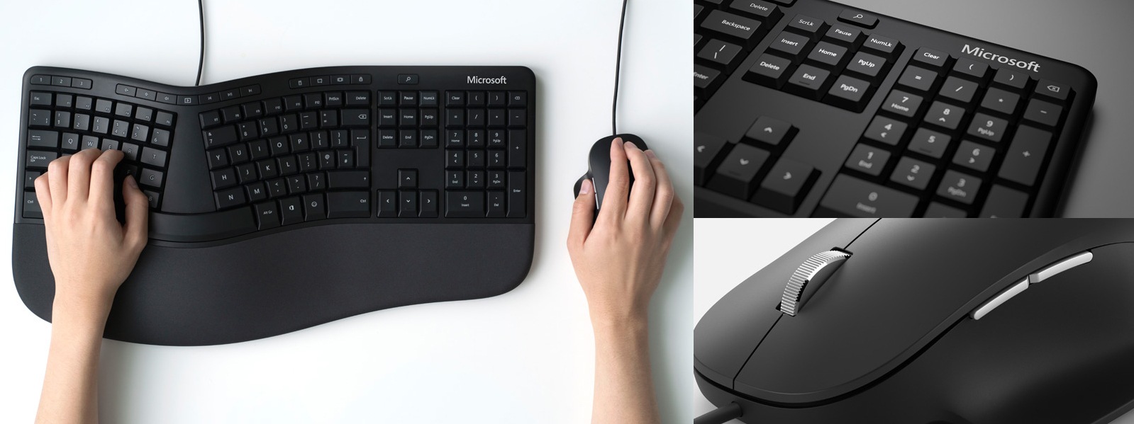 Más detalles de Microsoft Ergonomic Keyboard y Microsoft Ergonomic Mouse
