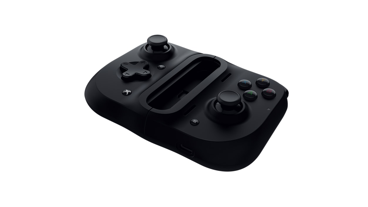 Angled Closed View of Razer Kishi for Android (Xbox) Controller 
