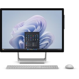 Vue du Surface Studio 2+ pour les entreprises avec des accessoires.