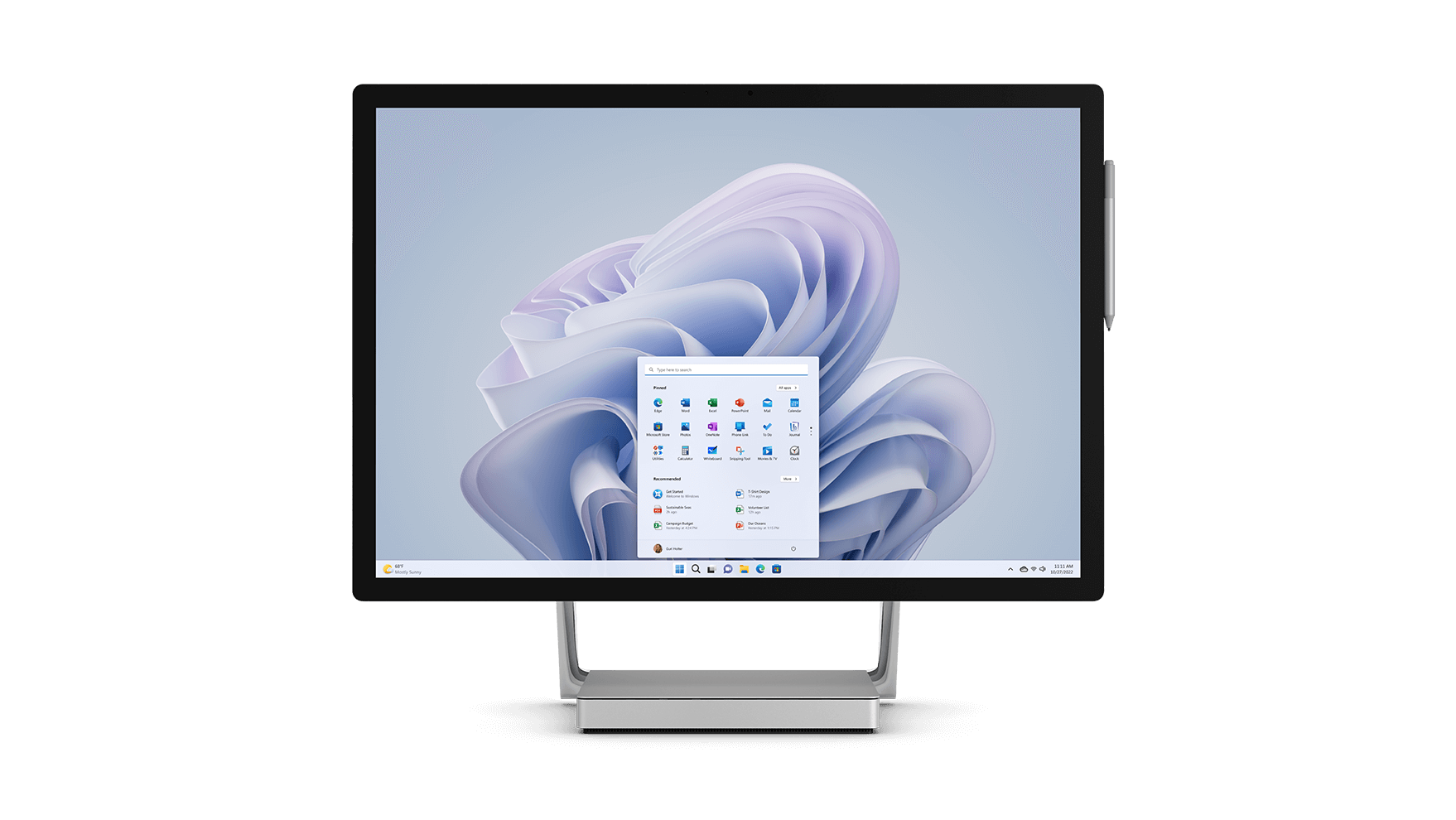 Surface Studio 2+ is shown from the front.