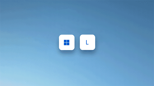 Klávesa Windows a klávesa L