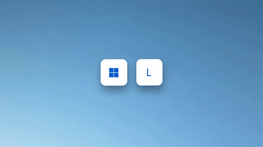 Windows 鍵和 L 鍵