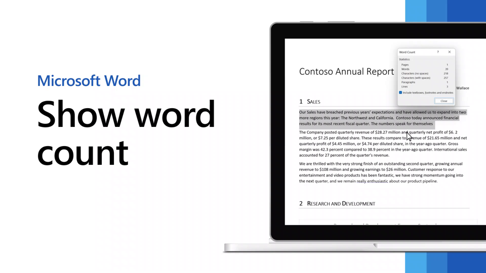 How to Get a Character Count in Microsoft Word