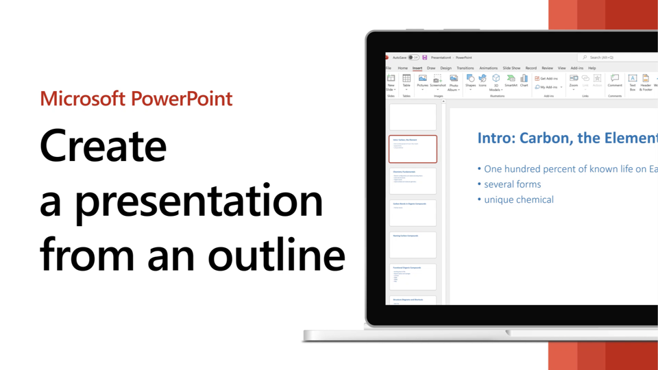 Create a PowerPoint presentation from an outline - Microsoft Support