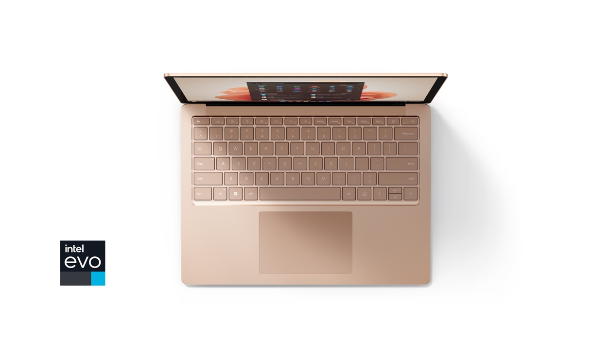Back view of Surface Laptop 5 for Business in Sandstone.