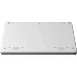 A bottom view of Surface Laptop SE, showing the feet. 