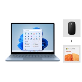 Surface Laptop Go Essentials Bundle: A Surface Laptop Go Essentials Bundle with mouse and Microsoft 365.