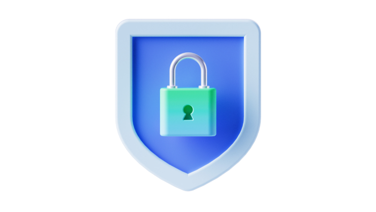 Ilustrace ikony zabezpečení v prohlížeči Microsoft Edge.