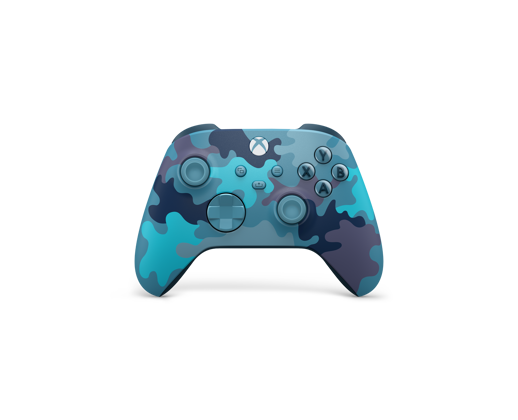 Full front shot of Xbox Wireless Controller – Mineral Camo Special Edition