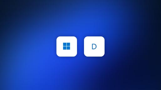 Das Windows-Logo neben dem Buchstaben D