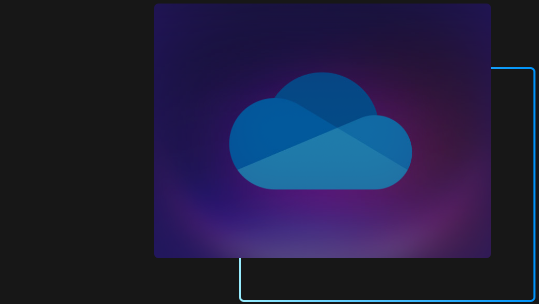 The Microsoft OneDrive cloud logo