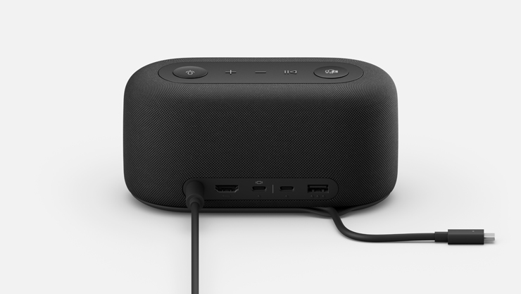 A front view of Microsoft Audio Dock