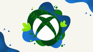Xbox icon with environment theme.