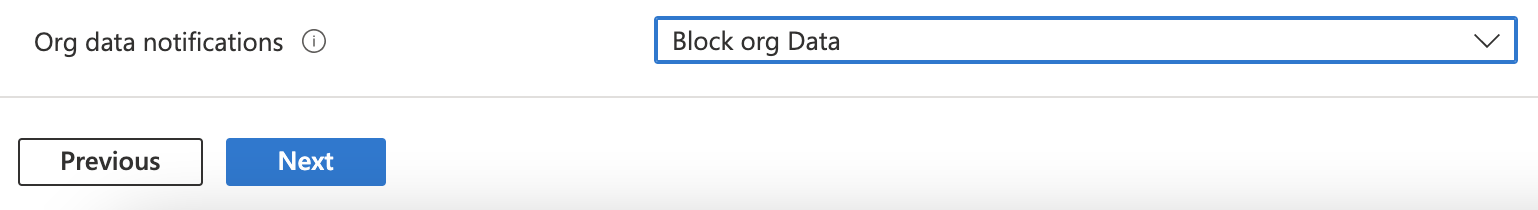 Select Block org data