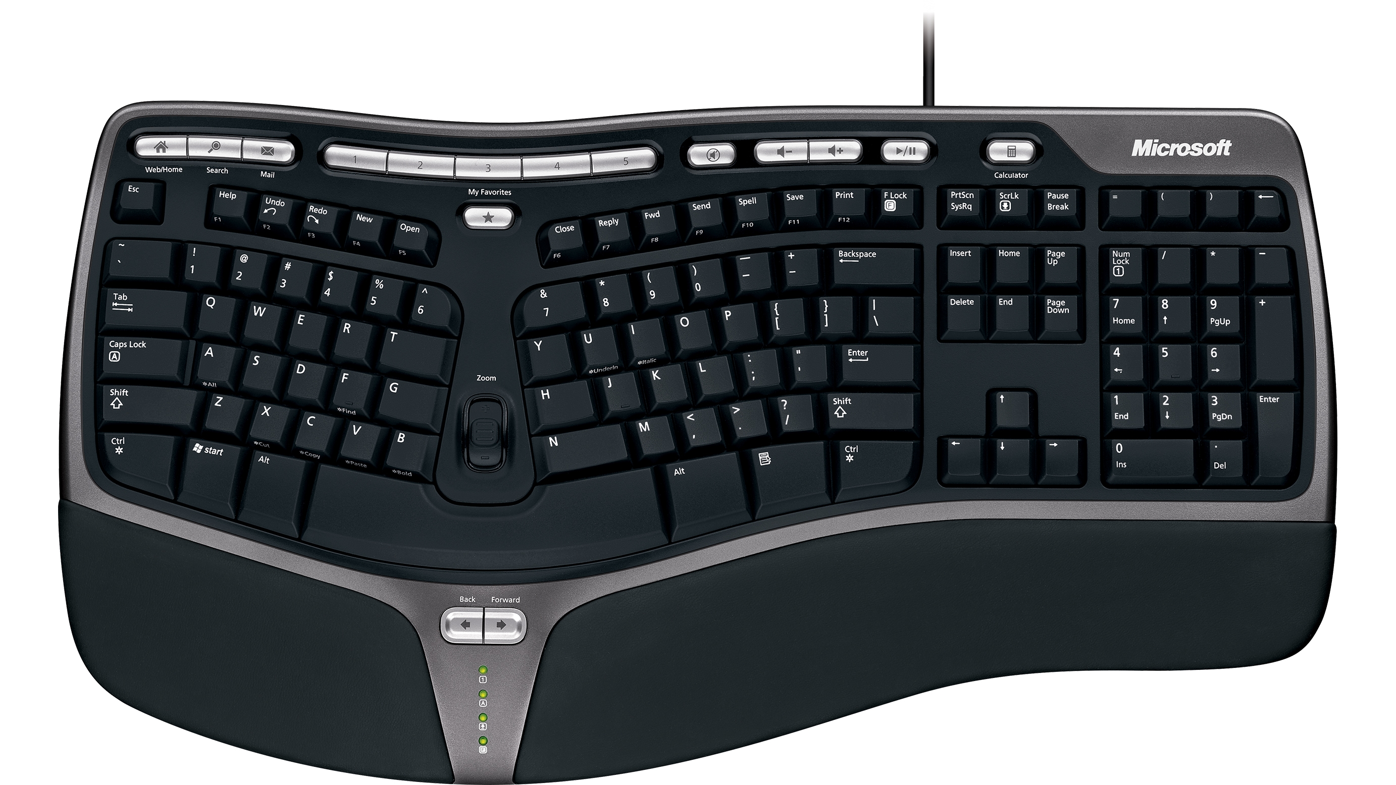 microsoft ergonomic keyboard function keys