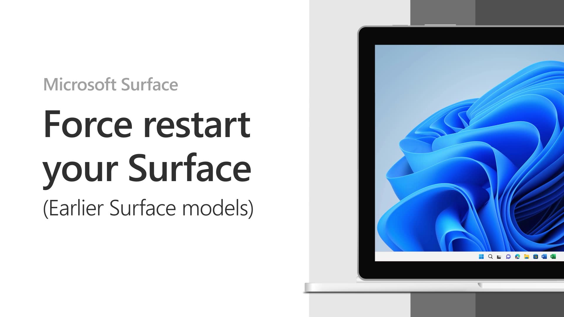 Forcer l'arrêt de votre Surface et la redémarrer - Support Microsoft