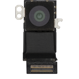 Top view of black rectangular replacement back camera.