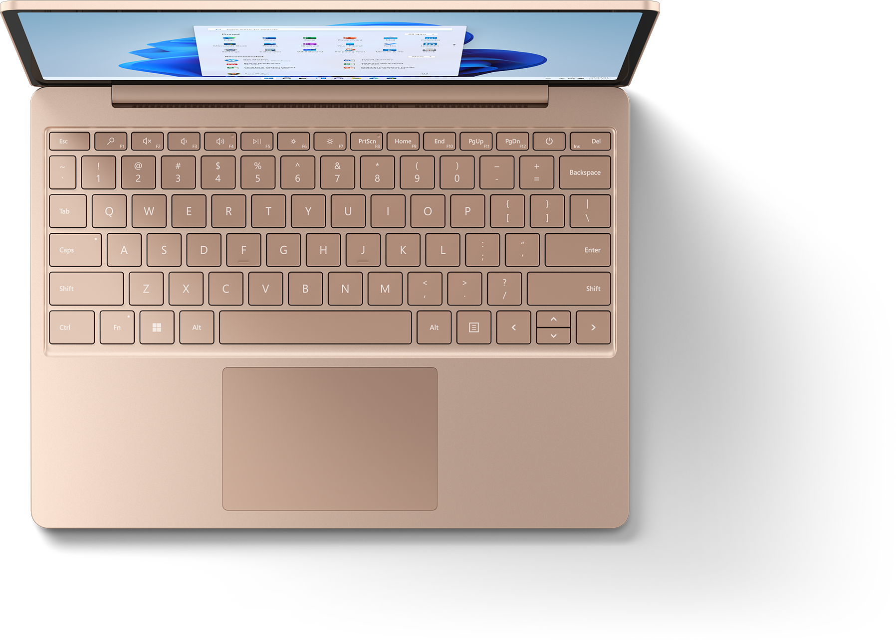 Replacement Keyboard With Fingerprint Reader for Surface Laptop Go 2 - Sandstone