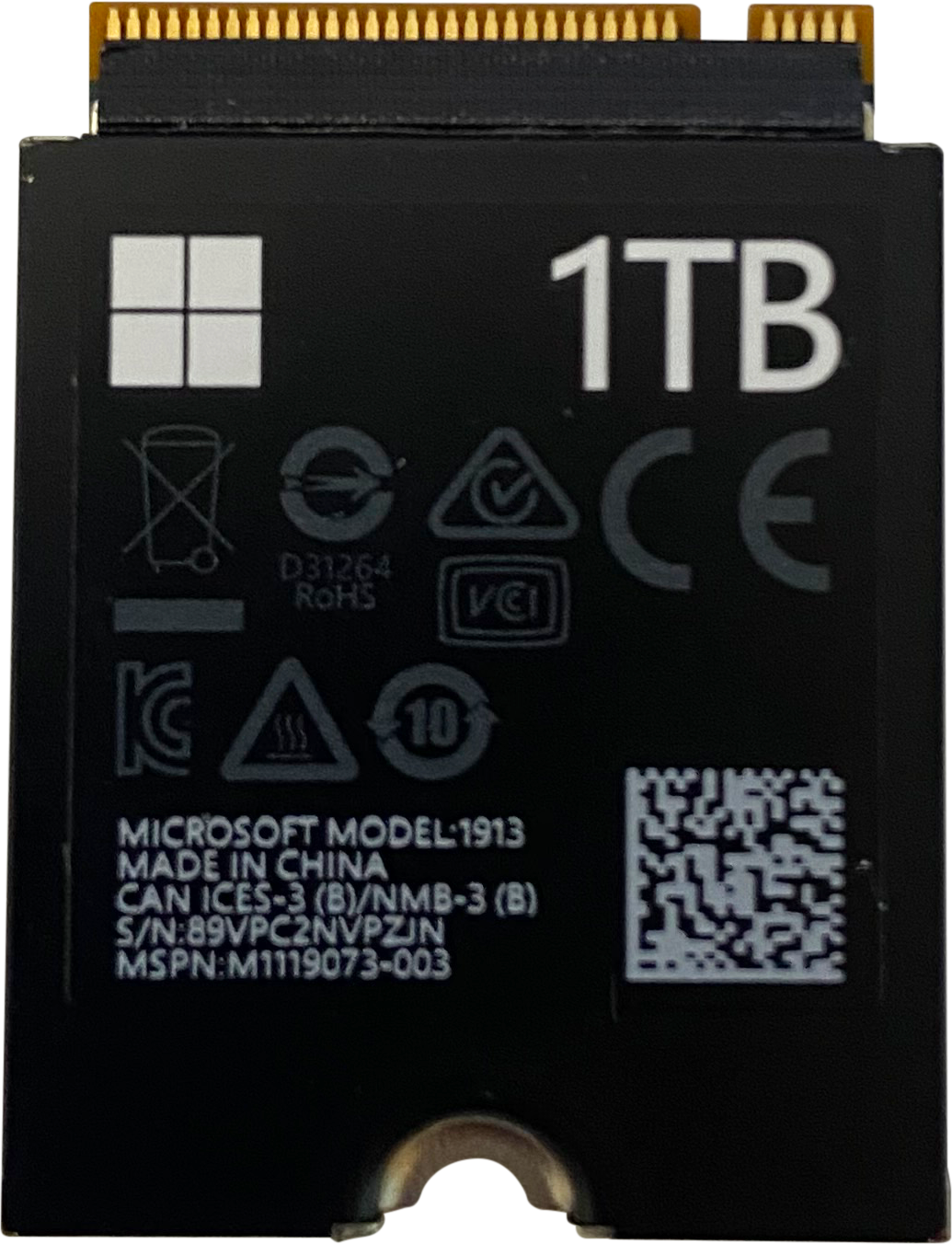 Replacement SSD for Surface Laptop 3 - 1TB SSD, Model 1873