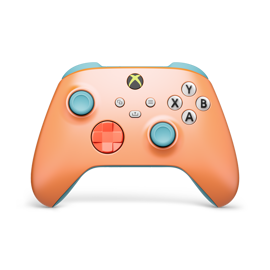 Front view of the Xbox Wireless Controller – Sunkissed Vibes OPI Special Edition.