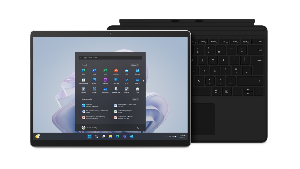 Funda protectora para tablet Microsoft Surface Pro 9, Surface Pro 9 (13  pulgadas), compatible con teclado tipo cubierta, cubierta de negocios con
