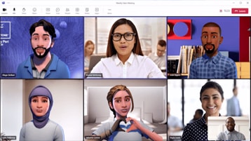 Avatar etiquette: How Microsoft employees are using avatars for Microsoft Teams in their meetings