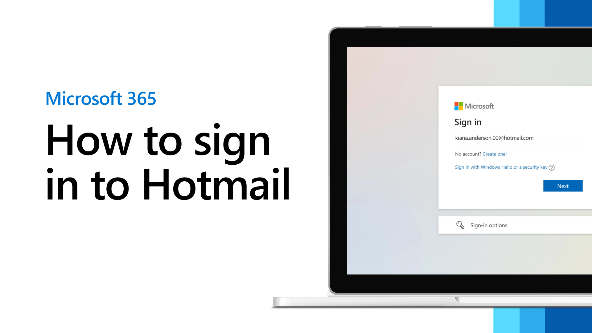 วิธีลงชื่อเข้าใช้ Hotmail - ฝ่ายสนับสนุนของ Microsoft